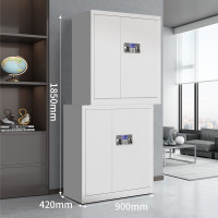 中意贝田XJ03保密柜资料档案柜器材柜办公柜 分双节带斗电子密码锁 900*420*1850mm HJ