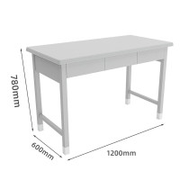 中意贝田 XJZ012 钢制营具工作台学习桌会议桌培训桌班排三抽学习桌椅组合 HJ