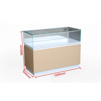 中意贝田 展示柜 BTG024 1200*550*900 淡黄色 HJ
