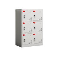 中意贝田XJCDG6电动工具充电柜工地对讲机寄存放柜扳手电池充电柜 6门 575*350*900mm HJ