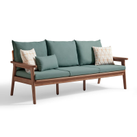 中意贝田 BT-SF0103 简约实木沙发冬夏两用沙发布艺组合 HJ