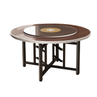 中意贝田 BT-CZY80 餐桌圆桌带转盘酒店饭店大桌子折叠桌1.8米 HJ