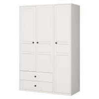 中意贝田XJ-LM1钢制衣柜家用卧室简易出租房经济简约组合衣柜-3门柜(带双抽) 1200*500*1950mm HJ