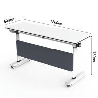 中意贝田 BT-Z91 可折叠培训桌拼接长条会议桌办公桌 1000*500*750mm HJ