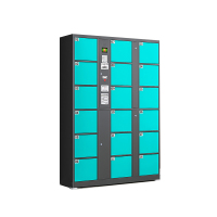 中意贝田TBC-6电子存包柜商场超市单位智能寄存柜储物柜 18门红外条码存包柜 HJ