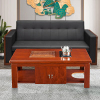 中意贝田KJ-1526 茶几长茶几组合茶台贴木皮油漆茶几1.5米 HJ