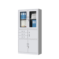 中意贝田ZY-013 办公室文件柜铁皮档案偏三内保文件柜 850*390*1800mm HJ