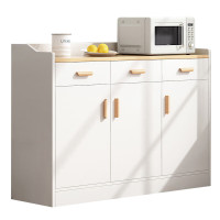 中意贝田餐边柜客厅茶水柜储物厨碗柜收纳柜小型茶桌 1.2*0.9*0.4m HJ