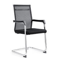 中意贝田 会议椅 办公室椅子 电脑椅 弓形椅 靠背座椅 书桌椅 麻将椅 黑色弓形椅 HJ