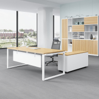 中意贝田 1.6米经理办公桌单桌不含椅 老板桌板式大班台主管桌老板办公桌单桌不含椅1600*800*750mm HJ