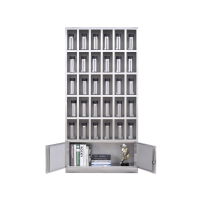 中意贝田 30格不锈钢水杯柜1800*900*250mm 工厂车间茶水间水杯架多格储物柜碗柜 30格304不锈钢 HJ