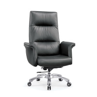 中意贝田 办公老板椅商务舒适班台椅电脑椅大班椅经理办公椅主管办公椅 黑色办公椅 HJ