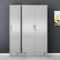 中意贝田 304不锈钢两门保洁柜卫生清洁柜洁具扫把阳台柜不锈钢收纳柜 201不锈钢1800*900*400mm HJ