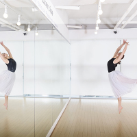 中意贝田智能调节穿衣镜超大全身镜LED触摸调光设计紧凑时尚