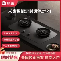 小米米家智能定时灶P1猛火燃气灶液化气双灶家用嵌入式台式