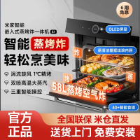 小米蒸烤一体机S1 58L嵌入式多功能上下独立控温智能彩屏触控