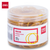 得力(deli)100g筒装橡皮筋/橡胶圈 高弹力不易断 财务办公用品 3215