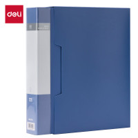 得力(deli)A4/80页 5108大容量中小学生资料册文件活页收纳册插袋档案文件夹票证保护收纳