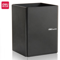 得力(deli)方款-加厚磨砂钢片 9146(黑)(1只装)