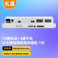 礼嘉/LIJIA 电话光端机 LJ-16P4GVP-20KM