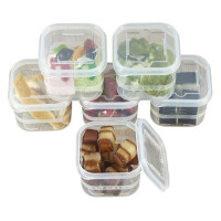 博惠(BO HUI)食品留样专用盒取样盒250ml单格10个装(配100张小标签)