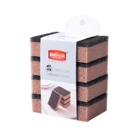 新鲜生活(XIN XIAN SHENG HUO)海绵百洁布厨房洗碗不粘油家用清洁双面海绵擦抗菌 5包 SH-8418