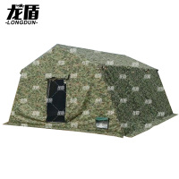 龙盾72平户外野战丛林星空天幕式充气帐篷迷彩全自动免搭建6*12m