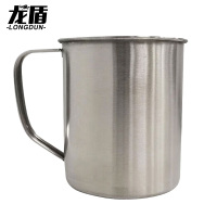 龙盾军训学生单位洗漱杯不锈钢漱口刷牙杯防摔牙缸内务 不锈钢