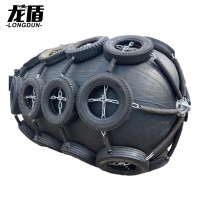 龙盾船用靠球 加厚聚氨酯护垫船舶护弦码头实心防撞碰垫 100*200cm