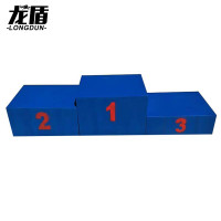 龙盾木质领奖台学校运动会颁奖台 田径比赛颁奖台 木质70*50cm
