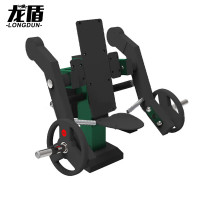 龙盾单人力量训练器 室外体能健身训练器材 二头肌训练 含20kg杠铃片