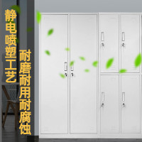 中虎更衣柜铁皮柜宿舍员工柜寄存柜带锁储物柜存包柜二门更衣加厚款
