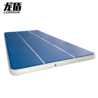 龙盾充气跆拳道空翻气垫加厚道馆体操训练专用垫子 进口拉丝气垫3*4米