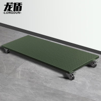 龙盾可移动平板托盘钢制仓储物资装备周转托盘带轮承重500kg 长200宽80高17