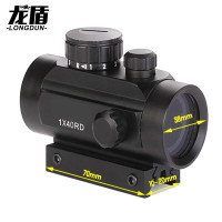 龙盾191瞄准检查镜内视红绿双激光191铁质瞄准寻物镜黑色