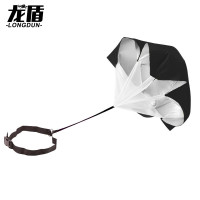 龙盾涂银阻力伞体能训练器材黑色短跑爆发田径跑步减速伞降落伞