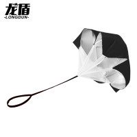 龙盾涂银阻力伞体能训练器材短跑爆发田径跑步减速伞降落伞黑色