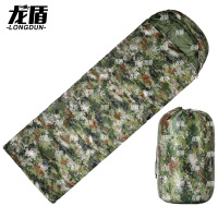 龙盾 户外信封式睡袋 加厚保暖成人单人野营睡袋 2.5KG丛林