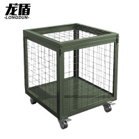 龙盾网箱金属箱笼应急物资周转箱仓储网笼900*900*900