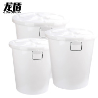 龙盾65L水桶塑料桶大号大容量带盖加厚胶桶大白桶储水桶家用圆桶