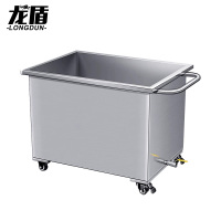 龙盾不锈钢304移动方形水箱 蓄水池消防水箱50*30*40带轮子