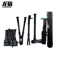 龙盾破门器救援装备破拆工具组合金铁斧+剪刀钳+铁笔+破门锤