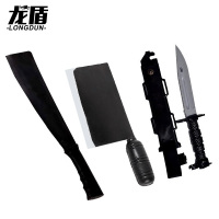 龙盾橡胶模拟训练道具 橡胶刺D+大刀+菜刀