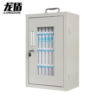 龙盾手机保管箱 带锁密码收纳箱手机柜多格不锈钢存放柜透明 可放36台