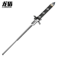 龙盾 自卫打狗棒武器合法铁棍车载破窗器摔三节打狗棒21寸黑色