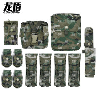 龙盾 新式战斗携行具战术背心军迷装备全套配件不含背心水墨纹夏