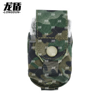 龙盾 新型战斗携行具战术背心快拆作战装具配件单联手留弹袋水墨纹夏