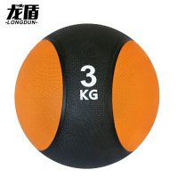 龙盾3kg重力球橡胶药球 锻炼臂力腰腹部康复训练太极球健身球实心球