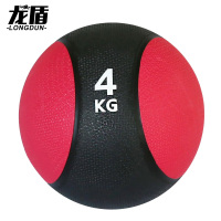 龙盾4kg重力球橡胶药球 锻炼臂力腰腹部康复训练太极球健身球实心球