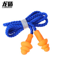 龙盾硅胶带线耳塞降噪音可水洗 户外作训防护 散装1个(10个起订)